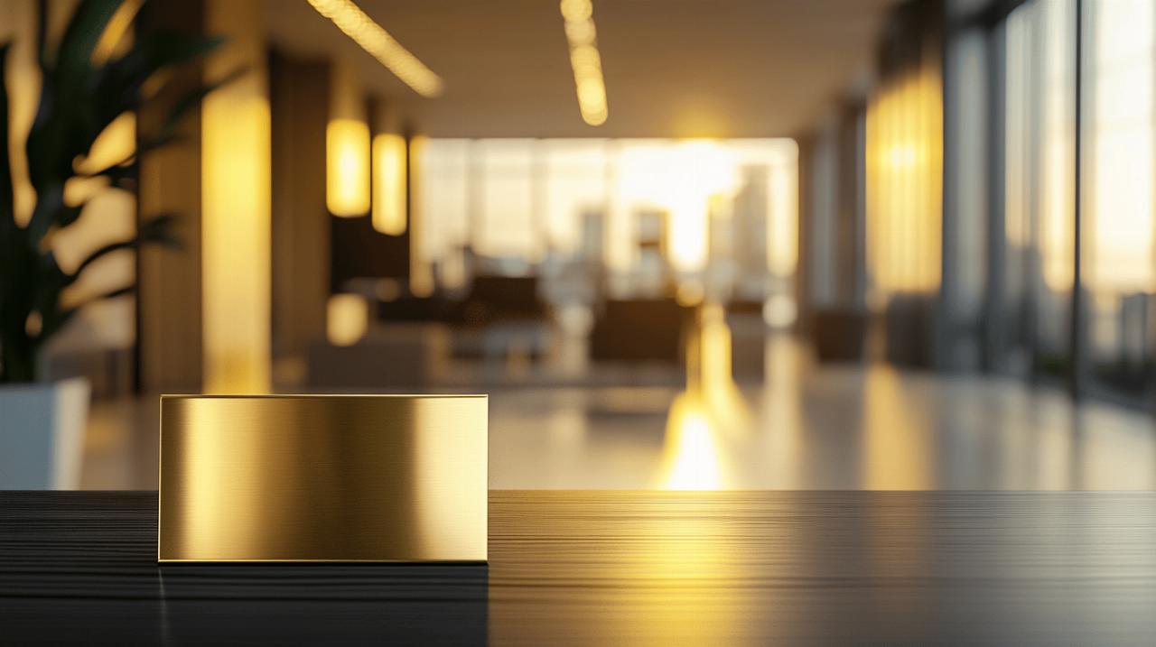 Les tendances 2024 en matiere de plaque professionnelle doree : entre tradition et modernite